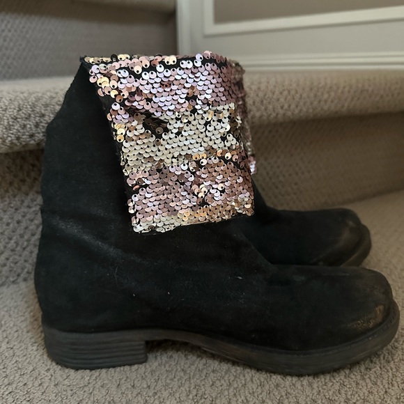 Papucei Suede and Sequin Ankle Bootie - Picture 4 of 8